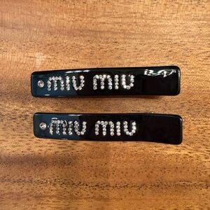 & Other Stories Black Crystal Hair Clips